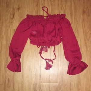Red Crop Top